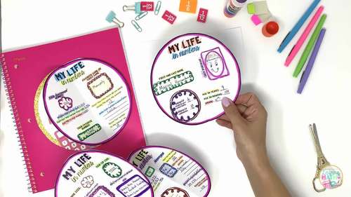 Math About Me -3D Circle Books - Back to School Math Craft EDITABLE and ...