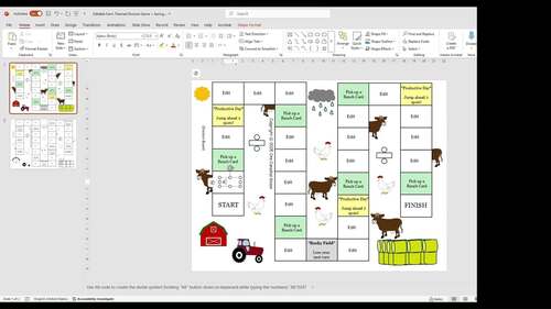 Editable Farm Themed Division Math Game by One Canadian Goose | TPT
