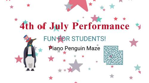 4th of July Performance Maze by Piano Discoveries | TPT