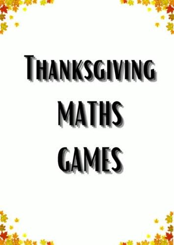 Thanksgiving Maths Games Worksheets by Worksheet Whisperer | TPT