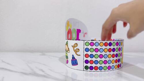 100th Day of School Crown Craft - Fun D.I.Y. Hat Coloring Activity