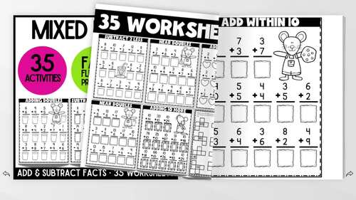 1st Grade | Storytime Math | Addition and Subtraction Worksheets ...