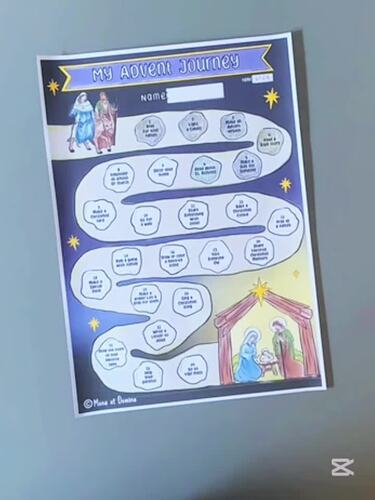 Advent Calendar Activity Advent Journey Countdown To Christmas Coloring ...