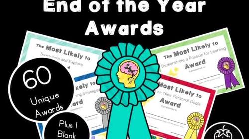 Growth Mindset Class Superlatives: End of the Year Awards by Teachberry