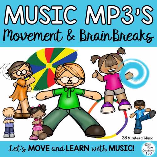Brain Break, Music and Movement Instrumental Background Music Tracks