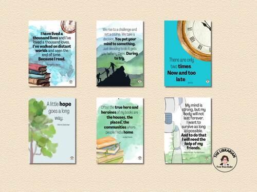 Inspirational Quote Posters Set 3 by The Librarian From Down Under