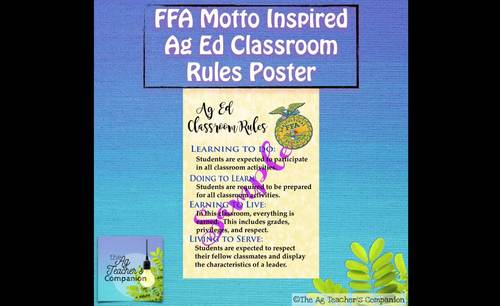 Ag Ed Classroom Rules Suitable For Poster Printing Tpt Use motto poster design templates and design layouts to start your own design and make experience perfect motto graphic design templates. ag ed classroom rules suitable for poster printing
