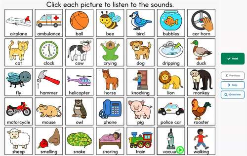 Deaf Education Sounds Auditory Discrimination Hearing Loss Boom Cards 4