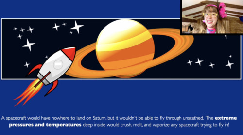 Preview of SATURN VIDEO & SONG: Animated Keynote/PPT Presentation, Colorful Science Solar S