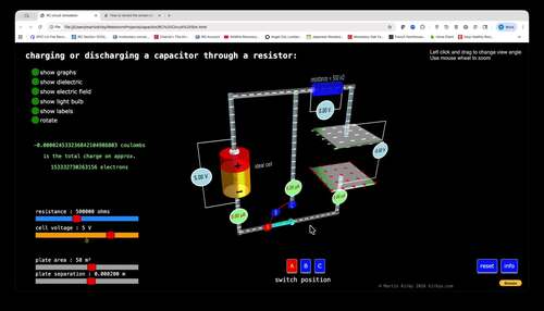 Capacitor simulation