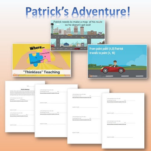 Preview of Patrick's Adventure - Point-Slope Form Activity