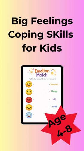 Big Feelings Coping Skills for Kids by MindBloomKids Co | TPT