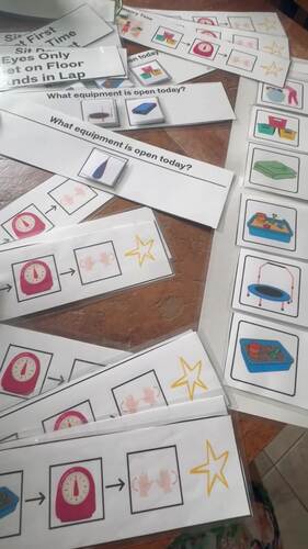 Visual Schedule Strips Choice Boards Autism SPED Resources for ...