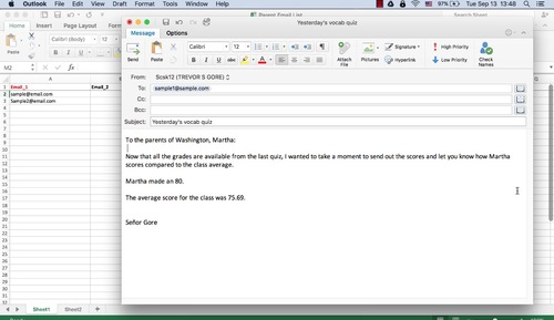 Quick and Easy Mass Parent Emails by Trevor Gore | TPT