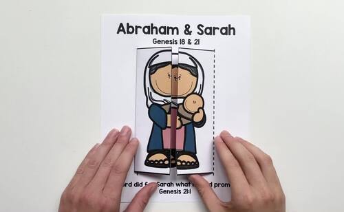 abraham sarah and baby isaac coloring pages