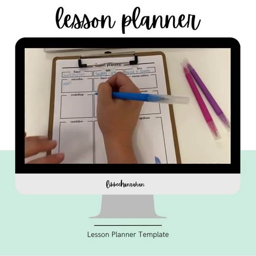 template for teacher lesson plans by Teacher Planning Resources | TPT