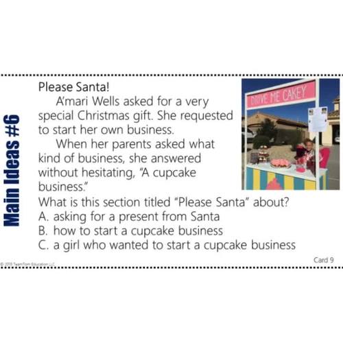Main Idea Task Card Bundle 2