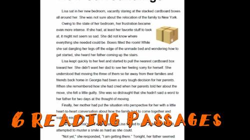 reading comprehension passages fiction set 1 2 independent worksheets pdf