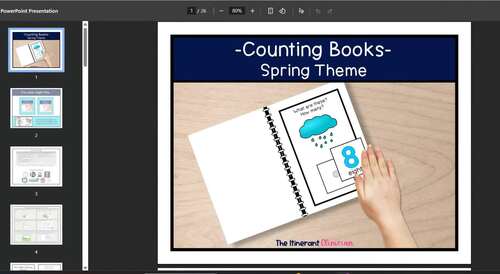 March Adapted Books, Spring Math Activities Preschoolers Spring Activity Booklet
