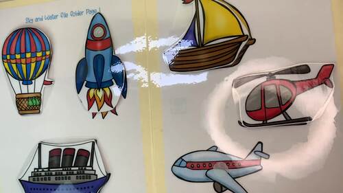 Sky transportation File Folder by Teaching the TOT Flock | TPT