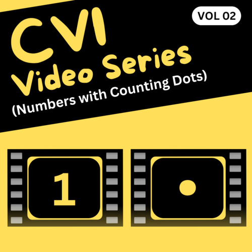 Preview of CVI Video Series|Numbers with Counting Dots Lesson(Level2) for Kids with CVI