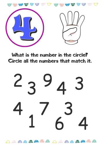 Number Learning  Worksheets, Numbers to 10, Preschool Math, Math - Counting