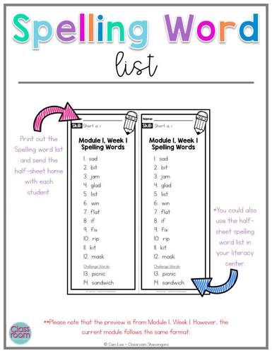 HMH Into Reading Second Grade Module 10 Spelling Worksheets | TpT
