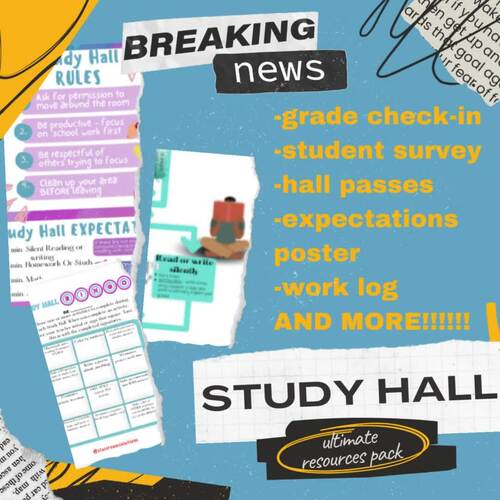Study Hall - Resource Pack by Classroom Solutions AKA Crash Point Resources
