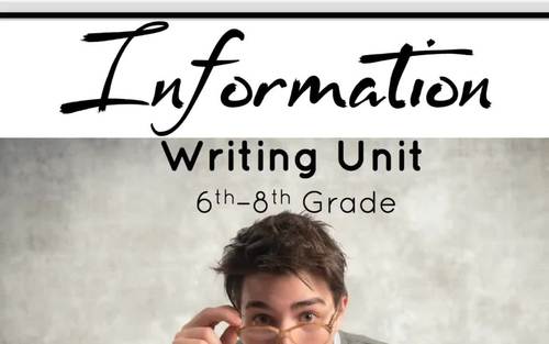 Middle School Information Writing Unit by Amanda Write Now | TpT