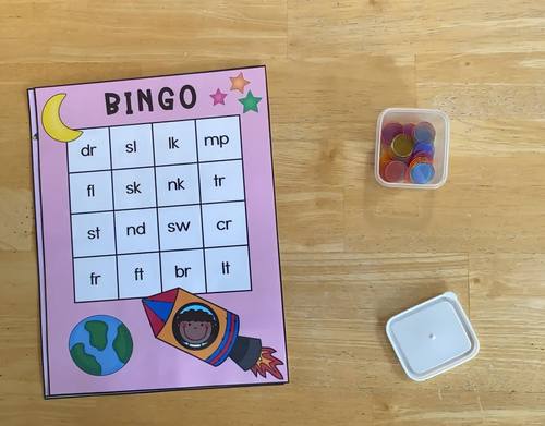 Blends BINGO/Phonics Games/Outer Space Theme/Small Group Teacher Led ...