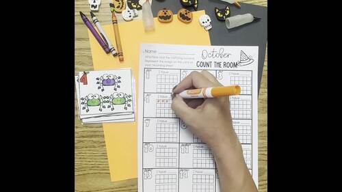 Halloween Count the Room | Kindergarten Math Worksheets | Composing Numbers