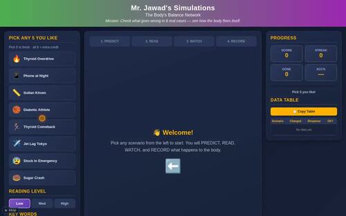 Endocrine System | Informational Reading Simulation | Feedback Loops | SPED