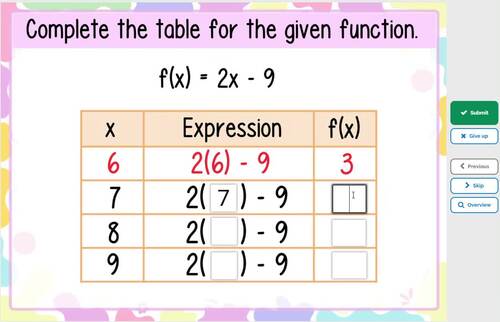 Completing Function Tables – Boom Cards Digital Task Cards by Math and ...
