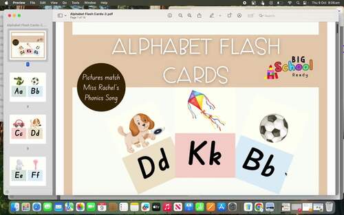 Miss Rachel Inspired Alphabet Flashcards by Bigschoolready | TPT