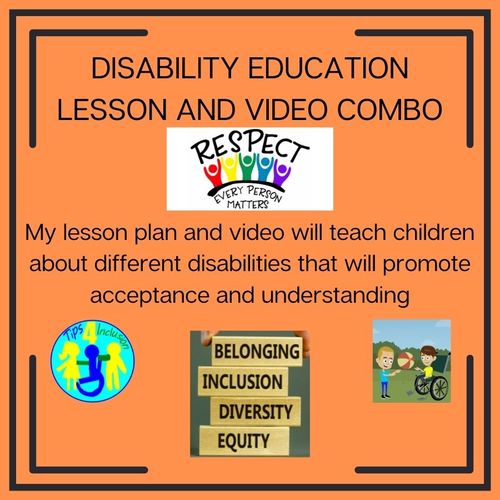 Preview of Disability Lesson Plans with Video
