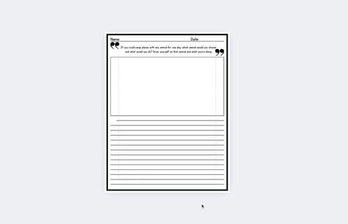 Daily Journal Prompts Morning Work Creative Writing and Drawing-Back to ...