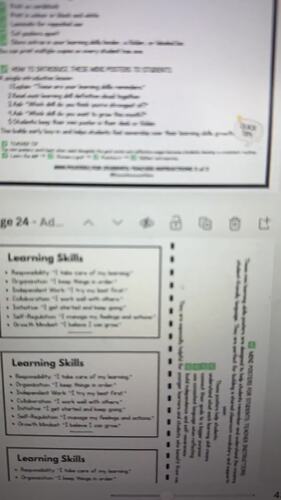 Learning Skills & Growth Mindset Goal Cards Visual Goal-Setting System