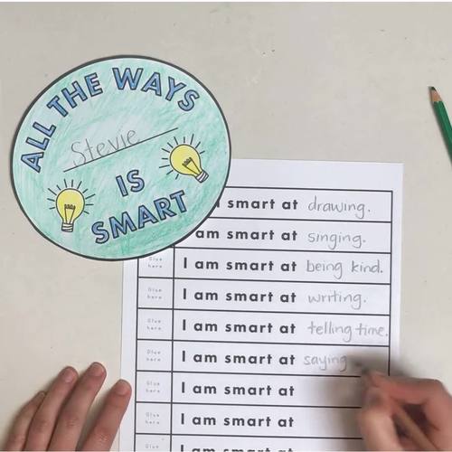 All The Ways To Be Smart Worksheets & Activities | Book Companion