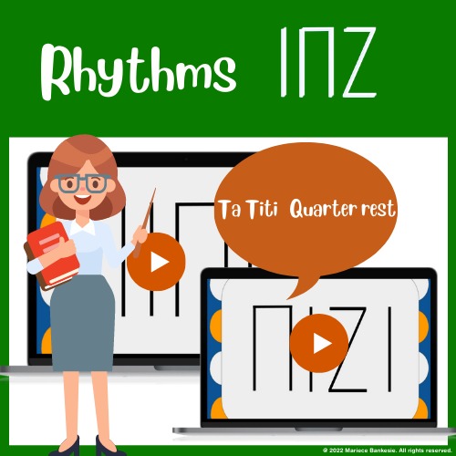 Preview of Ta, Titi, Quarter Rest Rhythmic Chant (Stick Notation)