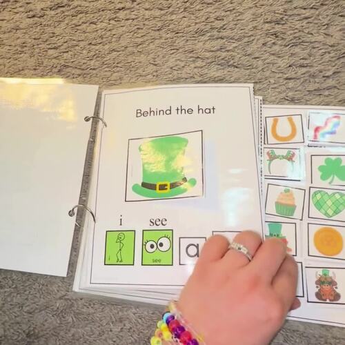 St Patricks Day Adapted Book for Special Education Homeschool | AAC Behind