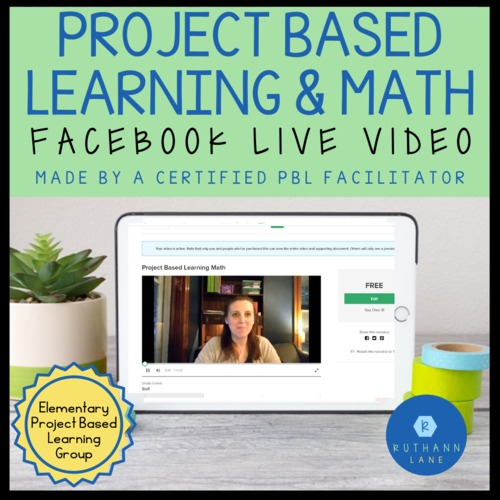 Project Based Learning Math by RuthAnn Lane | TPT
