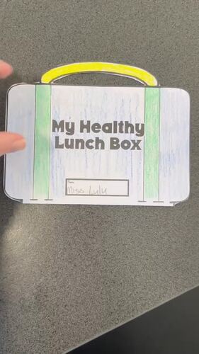 My Healthy Lunch Box | Printable Nutrition Worksheet for Kids | TPT