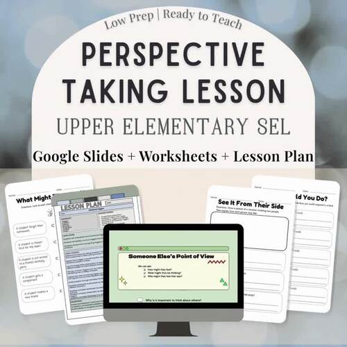 Perspective Taking Lesson Upper Elementary | Empathy Activity | Social ...