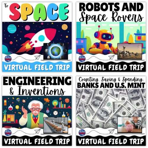 STEM Virtual Field Trip Bundle Science Technology Engineering Math K-2 ...