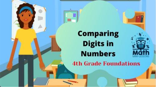 Preview of Comparing Digits in a Number- Video Lesson and Materials