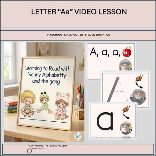 Preview of letter a video lesson