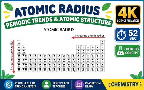 Atomic Radius Video Periodic Trends Animation | Chemistry Seamless Loop ...