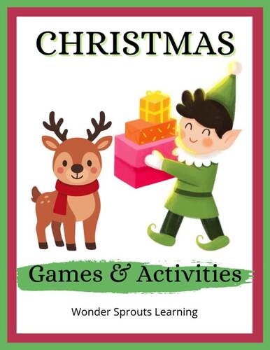 Christmas Activity Pack | Holiday Games & Puzzles for K-2 | December No ...