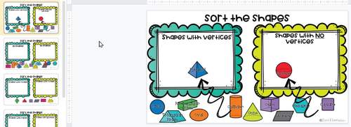 2d 3d Shape Sort Digital Google Online Classroom Powerpoint Distance Learning