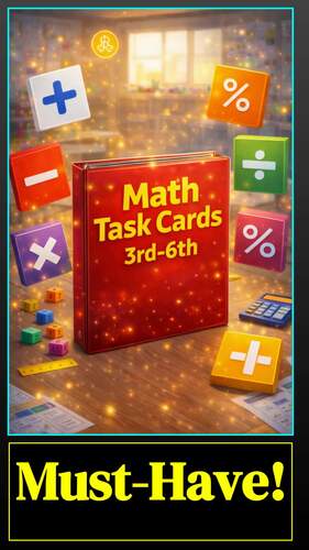 Grade 4 Math Task Cards | CCSS All Domains Bundle
